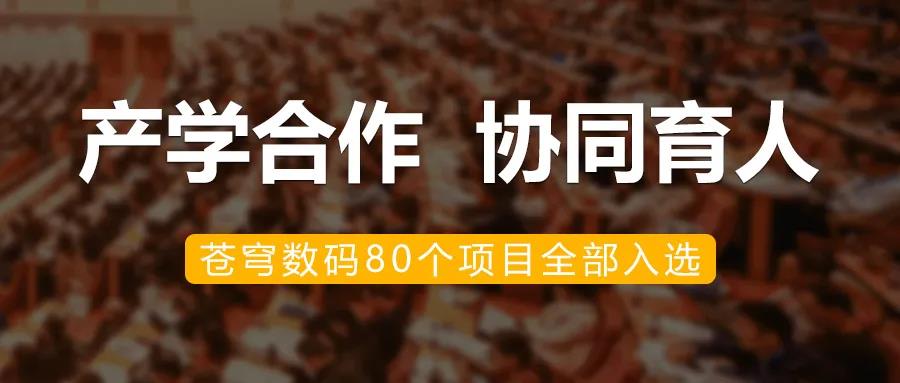升級！蒼穹數(shù)碼入選教育部2020年第二批產(chǎn)學合作協(xié)同育人項目